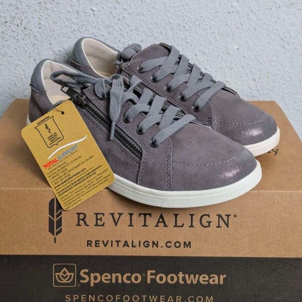 Spenco Sz 7 Santa Catalina Sneakers Revitalign Waco Shoe Co. December Sky